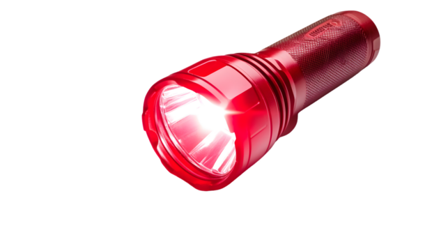 Emergency Flare Isolated on Transparent Background for Professional Use