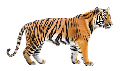 Majestic Tiger Isolated on Transparent Background for Professional Designs
