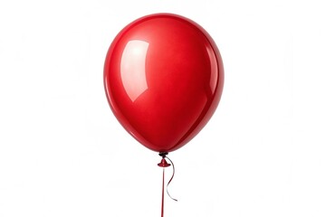 red party balloon isolated on white background