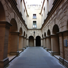 Fototapeta premium Old arcade at the Castle