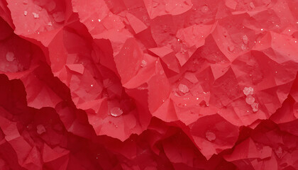Abstract Red Geometric Rock Formation Close Up Texture