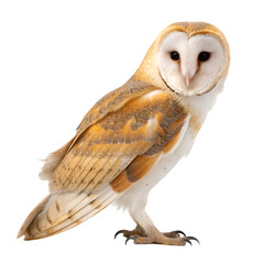 Barn owl isolated on transparent background
