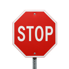 Stop Sign Isolated on a White Background