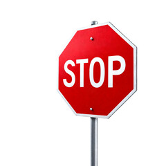 Stop Sign Isolated on a White Background