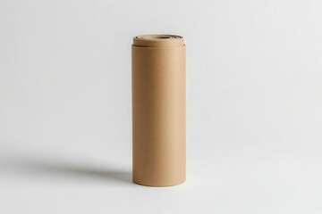 Beige cardboard tube, minimalist packaging