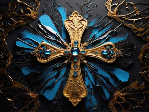 "Elegant Holy Saturday Graphic with Decorative Typography"