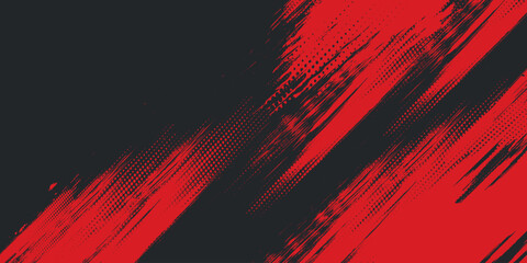 Halftone dots red and blue color pattern gradient grunge texture background. Dot pop art comic sport style vector illustration. modern background