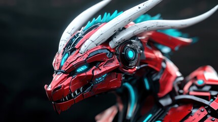 Futuristic Dragon Head