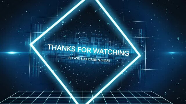 Tech Thanks Outro Video Screen.