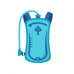 Obraz premium Light Blue Hydration Pack Illustration