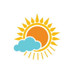 sun with cloud