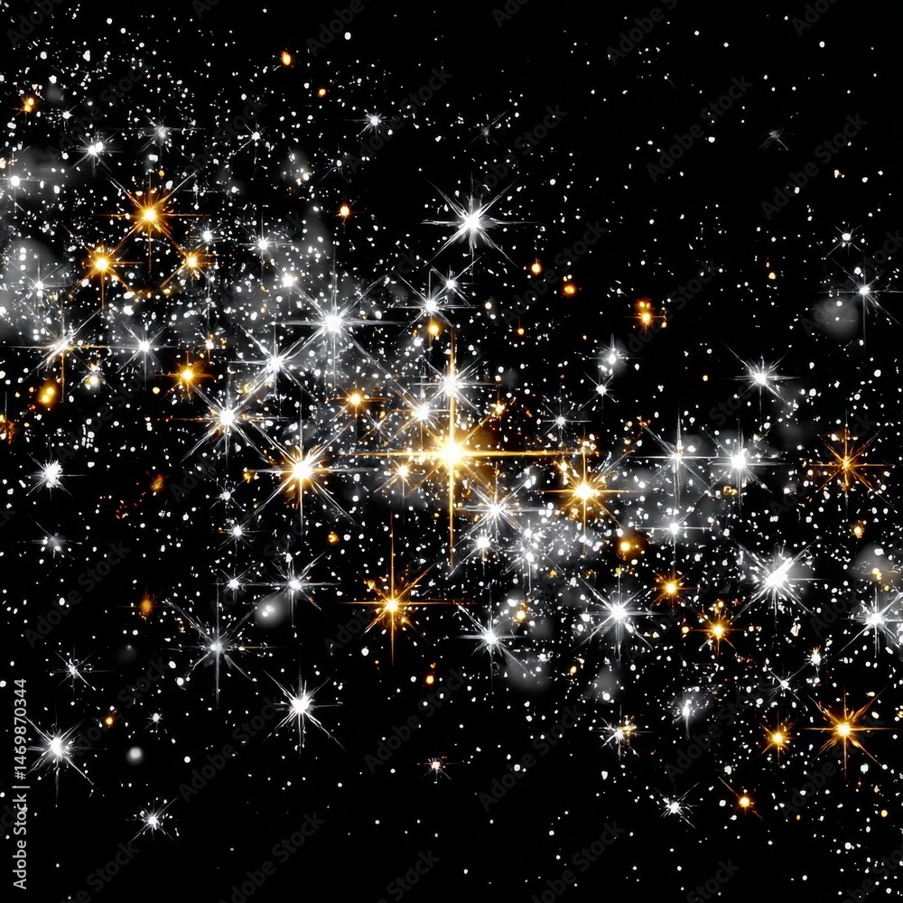 Leinwandbilder glittering galaxy: a dazzling display of shimmering stars and particles set against the backdrop of 
