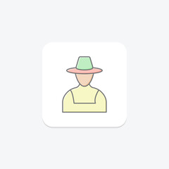 Hay In Sunset, vector, pixel perfect, illustrator file