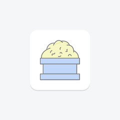 Fototapeta premium Vermicompost Scene, vector, pixel perfect, illustrator file