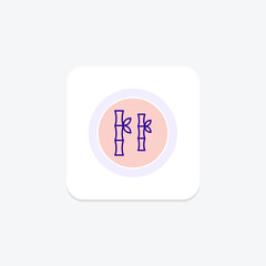 Sugarcane Rows, vector, pixel perfect, illustrator file