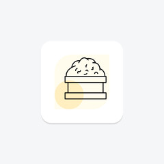 Vermicompost Scene, vector, pixel perfect, illustrator file