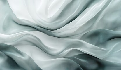 Obraz premium Delicate, flowing fabric drapes