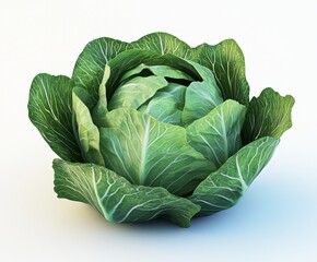 Obraz premium Fresh green cabbage