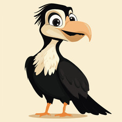 Cute Cartoon Toucan Bird Standing Vector Illustration For Childrens Books And Animated Projects