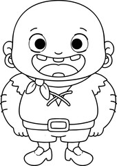 Obraz premium pirate character illustration