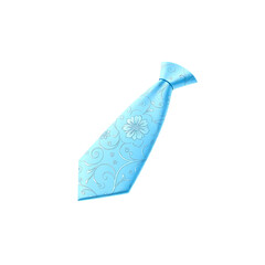 Elegant Light Blue Floral Tie for Special Occasions