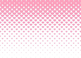 Pink heart halftone