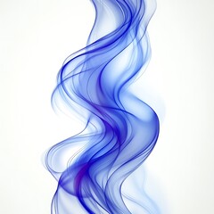 Fototapeta premium Abstract blue swirling smoke design