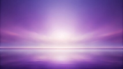 Serene Lavender Horizon A Peaceful Ocean Meets a Dreamlike Purple Sky at Dawn