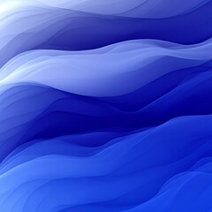 Obraz premium Abstract blue wave pattern, flowing, soft, gradient