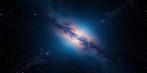 Vast cosmic expanse, billions of stars and galaxies swirling in the darkness,  vastness,  galaxies