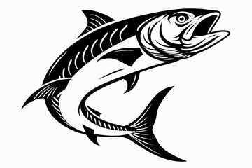 tarpon sihouette black vector
