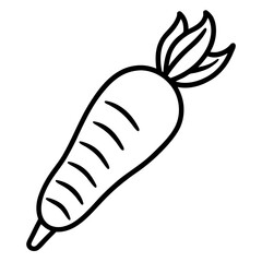 Parsnip icon vector