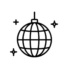 Disco Ball Party Celebration Icon Design