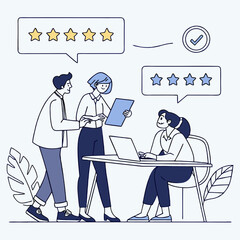 Employee Feedback And Star Rating System For Performance Review And Development