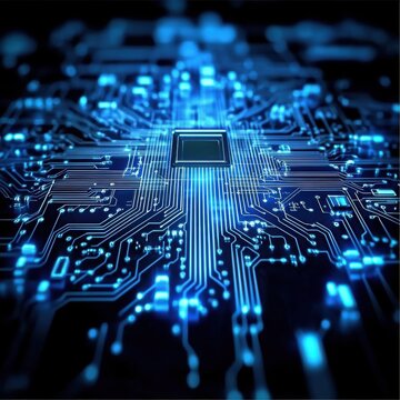 Futuristic Circuit Board Technology Background