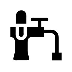 Draft Beer Tap Bar Service Icon Design