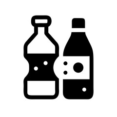 Soda Bottle Beverage Refreshment Icon Design