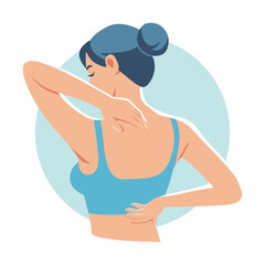women holding their back in pain, illustrating the discomfort of body aches