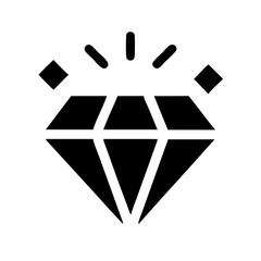 Sparkling Diamond Wealth Investment Icon Design