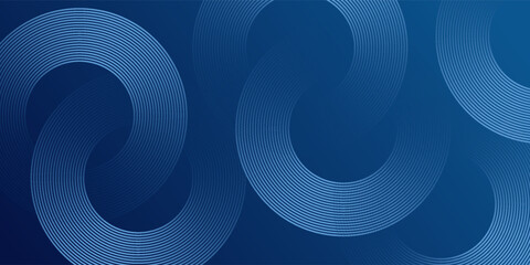 Abstract blue glowing geometric lines modern shiny blue circle lines pattern. Suit for cover,  banner, brochure. vector ilustration