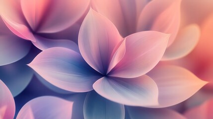 Pastel Plumeria Blossom Closeup.