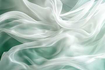 Obraz premium A foggy blur of cool jade and cream white light and rejuvenating