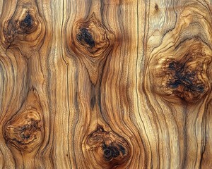 Detailed wood grain texture with knots