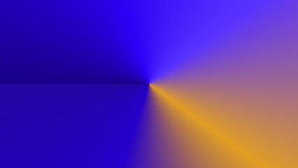 Abstract gradient artwork featuring a blue to orange radial blend, creating a dynamic visual effect