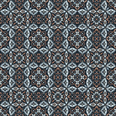 Seamless Floral Pattern with Oriental Traditional Motifs.