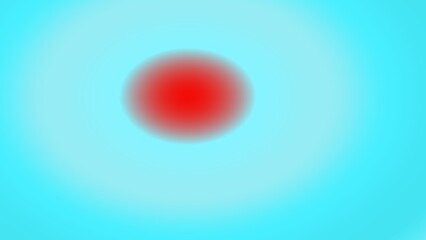 A blurry red circle centered on a light blue, gradient background