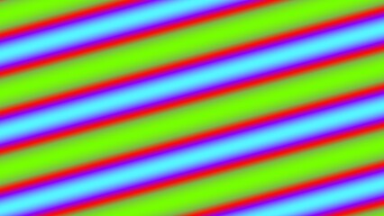 Vibrant diagonal stripes in red, green, blue