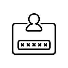 Login Password Screen Icon Design