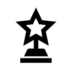 Star Award Trophy Icon Design