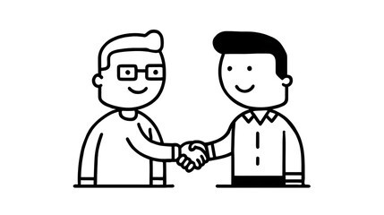 Two men shaking hands